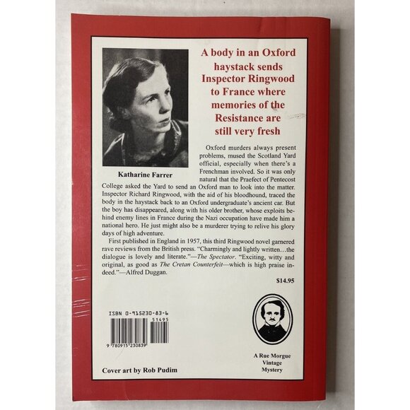 GOWNSMAN'S GALLOWS By Katharine Farrer Paperback An Oxford Murder Mystery - Picture 2 of 5